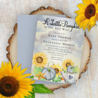 Ein kleiner Pumpkin | Sonnenblumen Kinderdusche