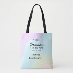 Ein kleiner Regenbogen ist auf dem Weg Baby Shower