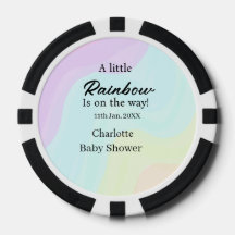 Ein kleiner Regenbogen ist auf dem Weg Baby Shower