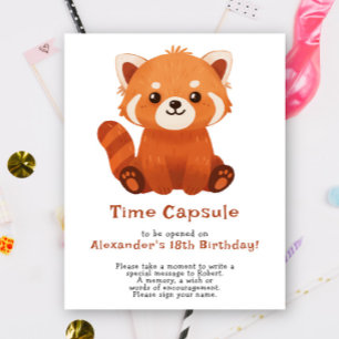 Ein kleiner Roter Panda - Zeitkapsel 1. Geburtstag Poster