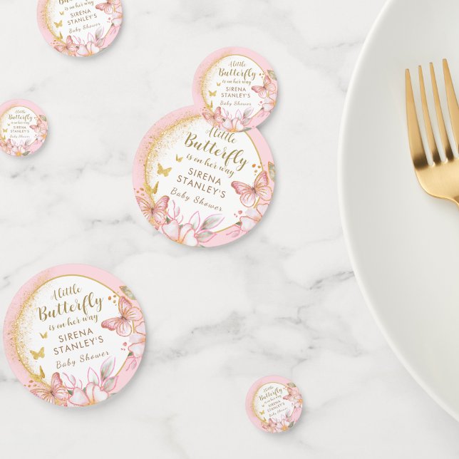 Ein kleiner Schmetterling, ich pink, florale Girl  Konfetti (Von Creator hochgeladen)