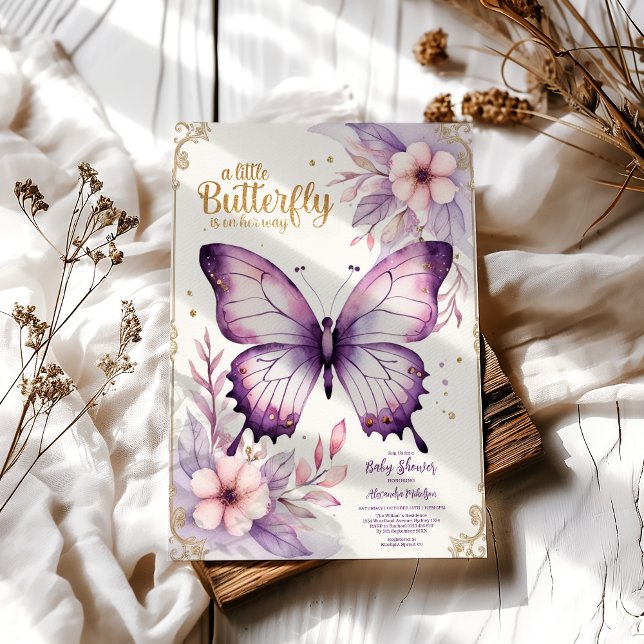 Ein kleiner Schmetterling ist auf dem Weg zur Gold Einladung (Von Creator hochgeladen)