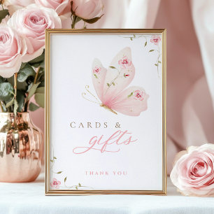 Ein Kleiner Schmetterling Karten & Geschenke Tisch Poster