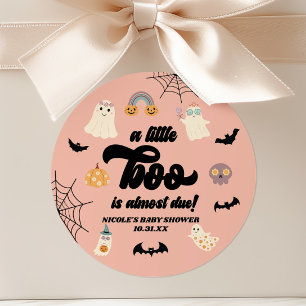Ein kleiner Schrei steht bevor! Halloween-Baby-Par Runder Aufkleber