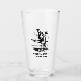 Ein kleiner Schritt Apollo 11 Mondlandung Glas