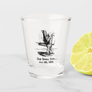 Ein kleiner Schritt Apollo 11 Mondlandung Schnapsglas