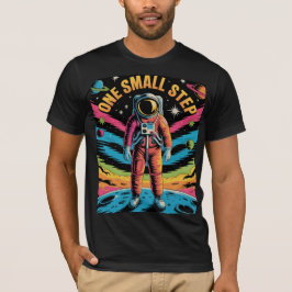 Ein kleiner Schritt Retro Spacewalk Tribute to Exp T-Shirt