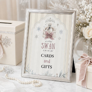 Ein kleiner Schwan Winter Prinzessin Baby Shower G Poster