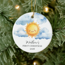 Ein kleiner Sonnenschein Baby erstes Weihnachten