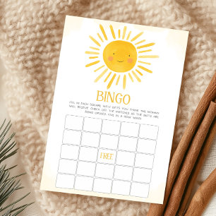 Ein kleiner Sonnenschein Baby Shower Bingo Spiel