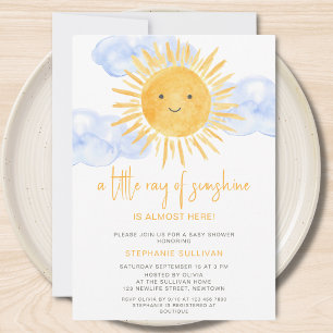 Ein kleiner Sonnenschein Baby Shower  Einladung