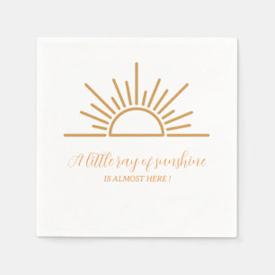 Ein kleiner Sonnenstrahl Boho Baby Shower  Serviette