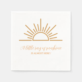 Ein kleiner Sonnenstrahl Boho Baby Shower Serviette