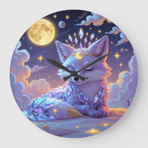 Ein kleiner Stern Flüstern Mondlicht Fuchs schläft Große Wanduhr