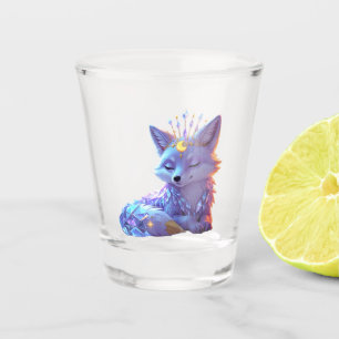 Ein kleiner Stern Flüstern Mondlicht Fuchs schläft Schnapsglas