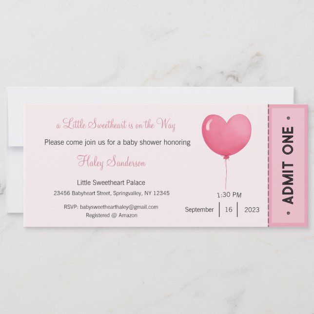 Ein kleiner Süße ist auf dem Weg zu einer Einladun Einladung (Vorderseite)