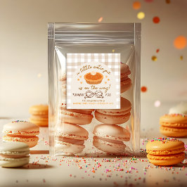 Ein kleiner Süsse Pie ist unterwegs - Großer Aufkl Quadratischer Aufkleber