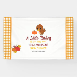 Ein kleiner türkischer Babydusche-Fall-Erntedank Banner