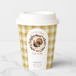 Ein kleiner türkischer Erntedank Fall Baby Dusche Pappbecher