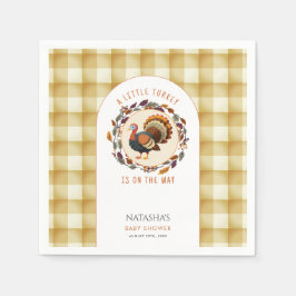 Ein kleiner türkischer Erntedank Fall Baby Dusche Serviette