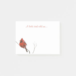 Ein kleiner Vogel erzählte mir Post-it Klebezettel