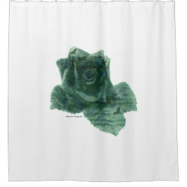 Ein kleiner Vogel erzählte mir Rose Duschvorhang