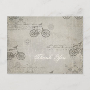 Ein kleiner Vogel hat mir so viel erzählt Fahrrad Postkarte