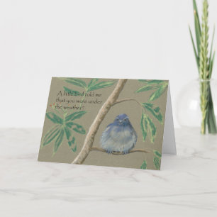 Ein kleiner Vogel sagte mir dass, gut bald Karte