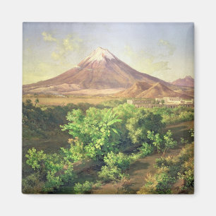 Ein kleiner Vulkan in mexikanischer Landschaft, 18 Magnet