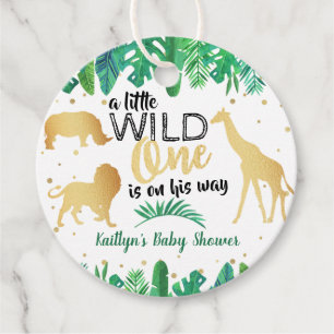 Ein kleiner wilder ist auf dem Weg Jungs Babydusch Geschenkanhänger