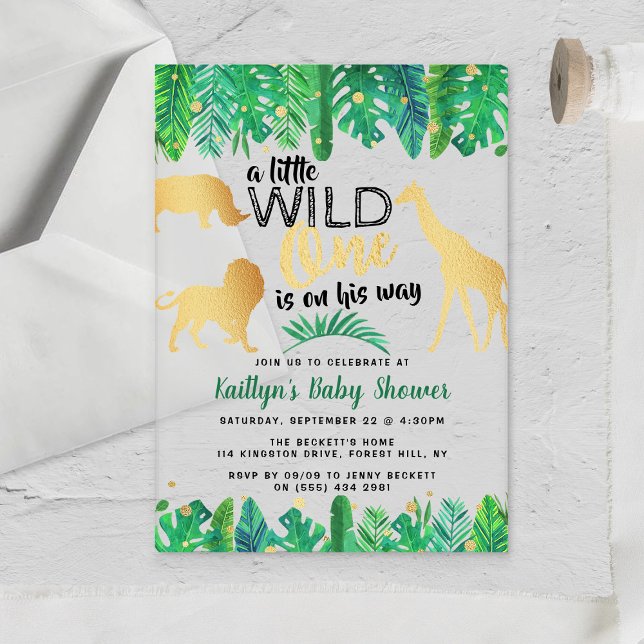 Ein kleiner Wilder ist unterwegs mit einer Babydus Acryleinladungen (Von Creator hochgeladen)