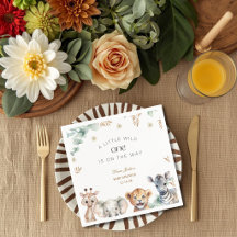 Ein kleiner Wilder Safari-Baby-Tiere Baby-Party