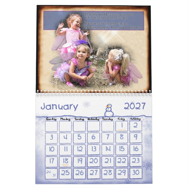 EIN KLEINER WUNSCH BEWILLIGTE KALENDER (Jan 2027)
