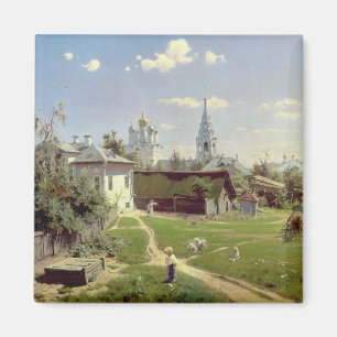 Ein kleiner Yard in Moskau, 1878 Magnet