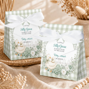 Ein kleines albernes Gänse-Grün-Cottagecore-Baby-S Geschenkschachtel