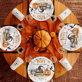 ein kleines Babyduschbecken, Babydusche Pappteller