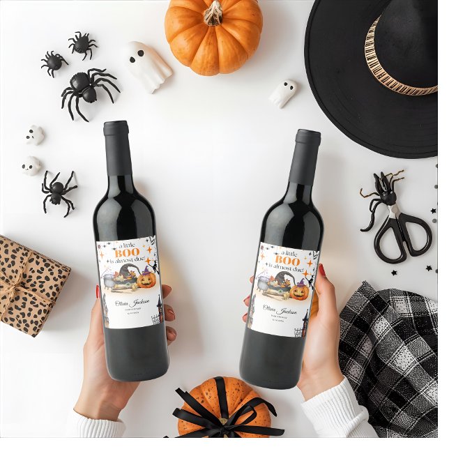 ein kleines Babyduschbecken, Babydusche Weinetikett (Von Creator hochgeladen)