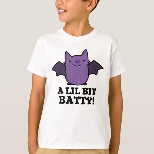 Ein kleines Batty Funny Baby Bat Puff T-Shirt (Vorderseite)