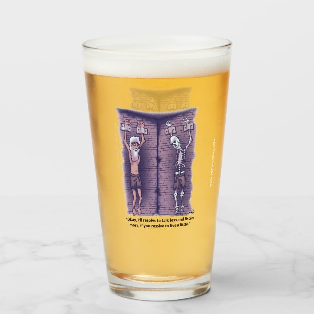 Ein kleines Bierglas live Glas (Vorne (Gefüllt))