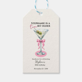 Ein kleines bisschen älter Rosa Schleife 30. Gebur Geschenkanhänger