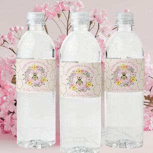 Ein kleines bisschen Honig ist auf dem Weg Rosa Ba Wasserflaschenetikett