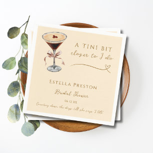 Ein kleines bisschen näher zu "Ich will" Martini-B Serviette