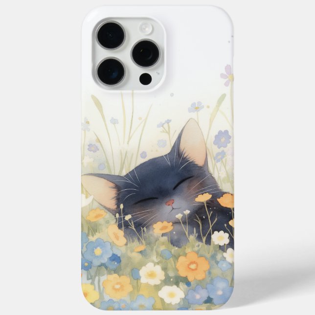 Ein kleines Blumenbett Case-Mate iPhone Hülle (Rückseite)