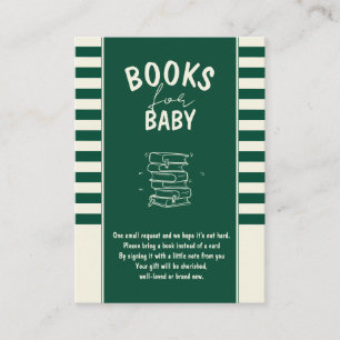 Ein kleines Bohne braut Bücher für Baby Begleitkarte