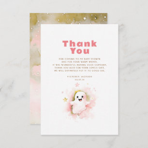 Ein kleines Boo Ghost Niedlich Halloween Vielen Da Dankeskarte