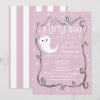 Ein kleines Boo Ghost Pink Halloween Kinderdusche