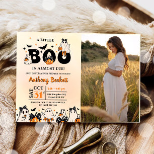 Ein kleines Boo Halloween Baby Shower Party Einladung