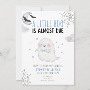 EIN KLEINES BOO IST FAST DUE BABY SHOWITE EINLADEN EINLADUNG