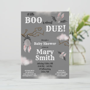 Ein kleines BOO ist fast fällig! Babydusche zum Th Einladung