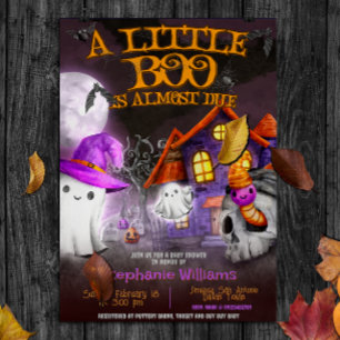 Ein kleines Boo kommt bald Einladung